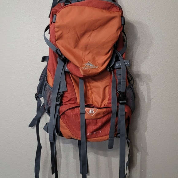 High Sierra Other - High Sierra  Summit 45 Hiking Backpack Orange Mountain Camping Hiking Backpack